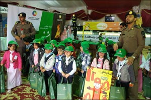 Prince Faisal Bin Khalid Honors Al- Jazeera Paints on the Day of Civil Defense