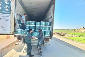 KSrelief Distributes 1,482 Food Baskets in Rural Damascus, Syria