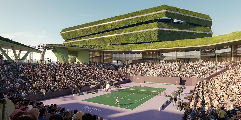 Qiddiya Investment Company announces the National Tennis Centre, Saudi Arabia's future home of international tennis