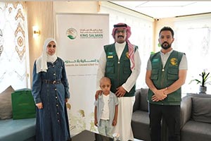 KSrelief Covers Treatment of Palestinian Child with Rhabdomyosarcoma