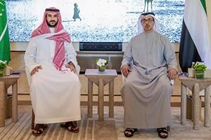 Defense Minister Meets with UAE Vice President in Abu Dhabi