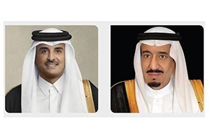 The Custodian of the Two Holy Mosques Receives Written Message from Amir of Qatar